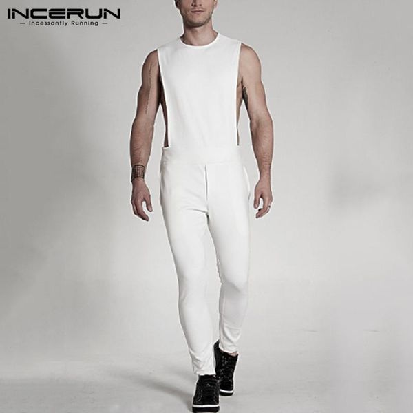men jumpsuit solid color sleeveless casual streetwear o neck fitness rompers fashion zippers chic overalls trousers men's pants, Black
men jumpsuit solid color sleeveless casual streetwear o neck fitness rompers fashion zippers chic overalls trousers men's pants, Black