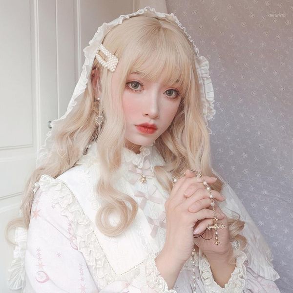lolita long wigs blonde glueless curly wave 28inches with bangs nature synthetic heat resistant cosplay hair for party1, Black
lolita long wigs blonde glueless curly wave 28inches with bangs nature synthetic heat resistant cosplay hair for party1, Black