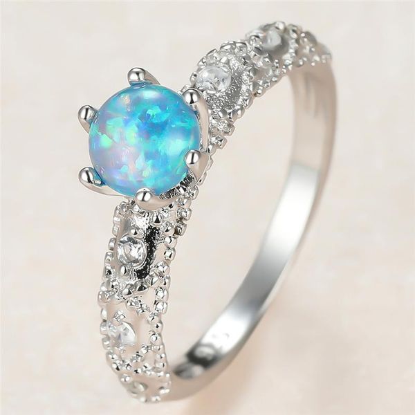 cute female blue opal stone ring charm silver color thin wedding rings for women vintage bride crystal round engagement, Slivery;golden
cute female blue opal stone ring charm silver color thin wedding rings for women vintage bride crystal round engagement, Slivery;golden