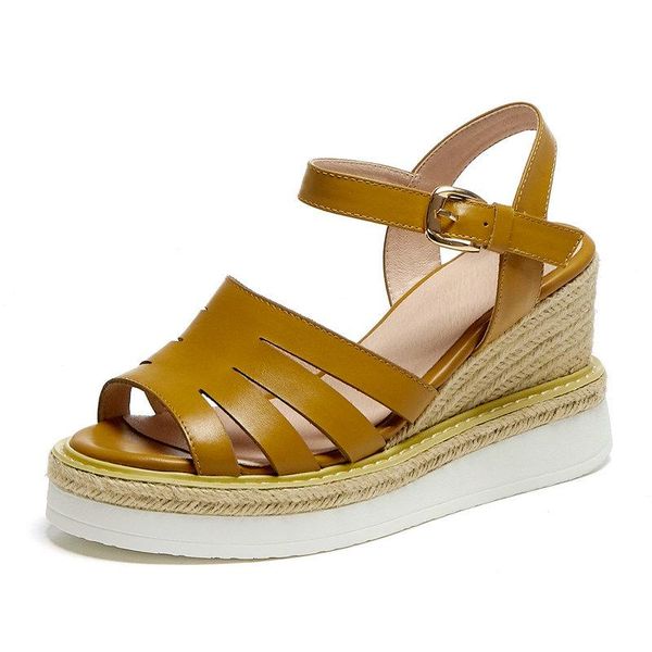 high heels summer platform sandals for women genuine leather open toe beige shoes sandalias de verano para mujer, Black
high heels summer platform sandals for women genuine leather open toe beige shoes sandalias de verano para mujer, Black