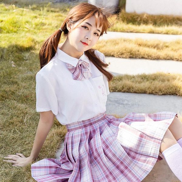 clothing sets dollygirl jk uniform 2021 summer skirts high waist a-line mini pleated cute sweet korean style for school girl, White
clothing sets dollygirl jk uniform 2021 summer skirts high waist a-line mini pleated cute sweet korean style for school girl, White