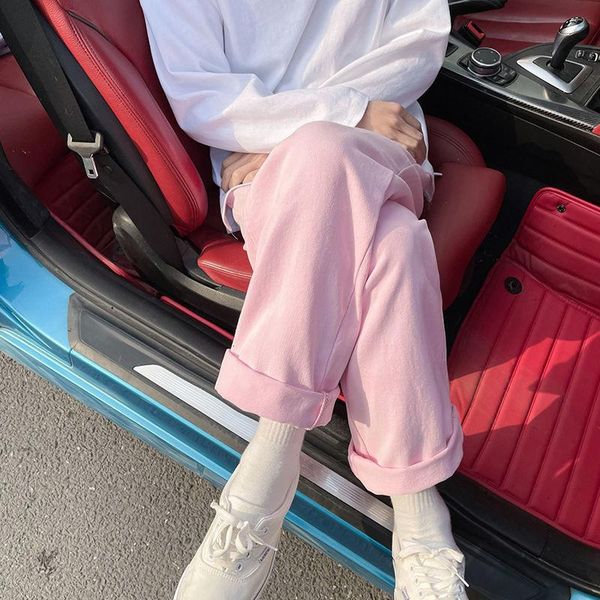 men's jeans 2021 baggy homme cargo pocket fashion trend trousers pink/white color casual pants harem s-2xl, Blue
men's jeans 2021 baggy homme cargo pocket fashion trend trousers pink/white color casual pants harem s-2xl, Blue