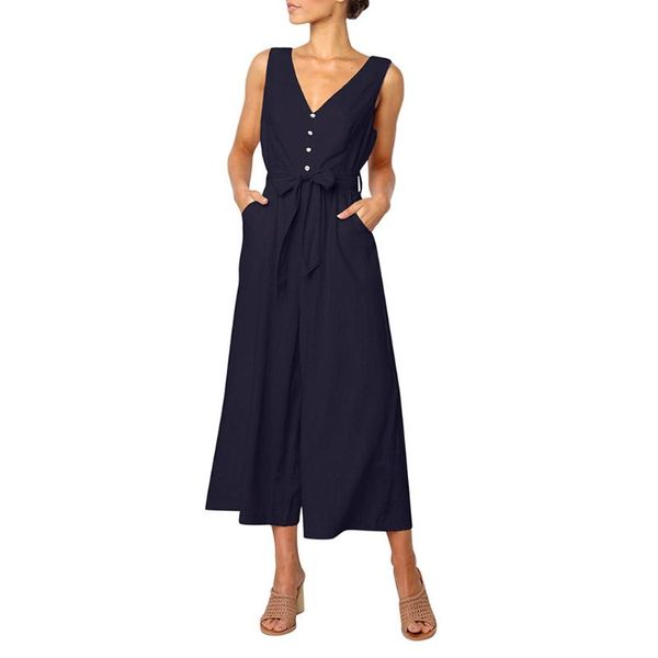 women's jumpsuits & rompers women sleeveless backless high waist wide jumpsuit summer fashion deep v romper loose #420, Black;white
women's jumpsuits & rompers women sleeveless backless high waist wide jumpsuit summer fashion deep v romper loose #420, Black;white