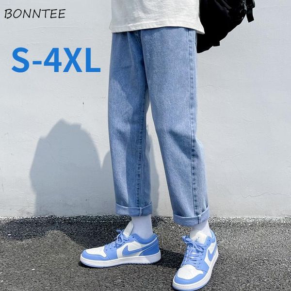 men ankle-length jeans solid simple straight loose casual harajuku streetwear japan style college teens chic trendy s-4xl cool men's, Blue
men ankle-length jeans solid simple straight loose casual harajuku streetwear japan style college teens chic trendy s-4xl cool men's, Blue