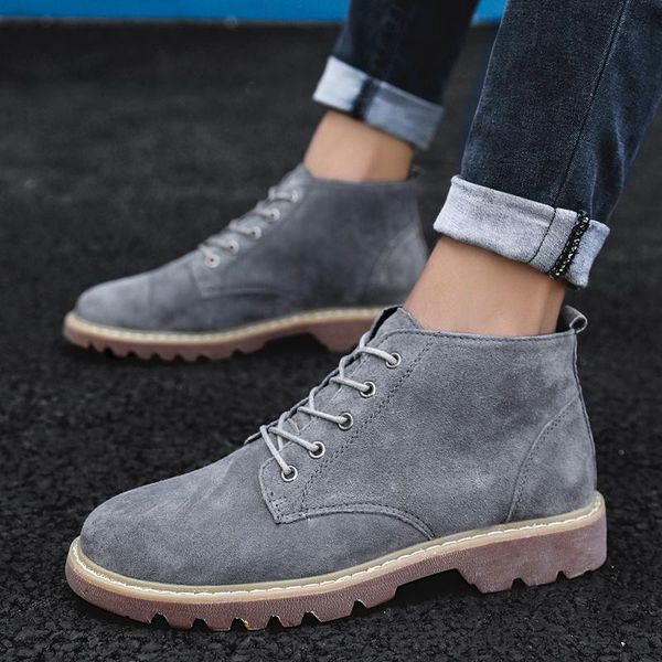 boots mens fashion men suede leather ankle round toe casual shoes lace up winter footwear big size 48, Black
boots mens fashion men suede leather ankle round toe casual shoes lace up winter footwear big size 48, Black