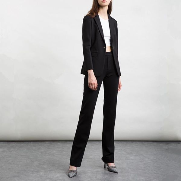 women's two piece pants classic black women pant suits single button jacket blazers & ladies 2 pieces set custom made arrival, White
women's two piece pants classic black women pant suits single button jacket blazers & ladies 2 pieces set custom made arrival, White