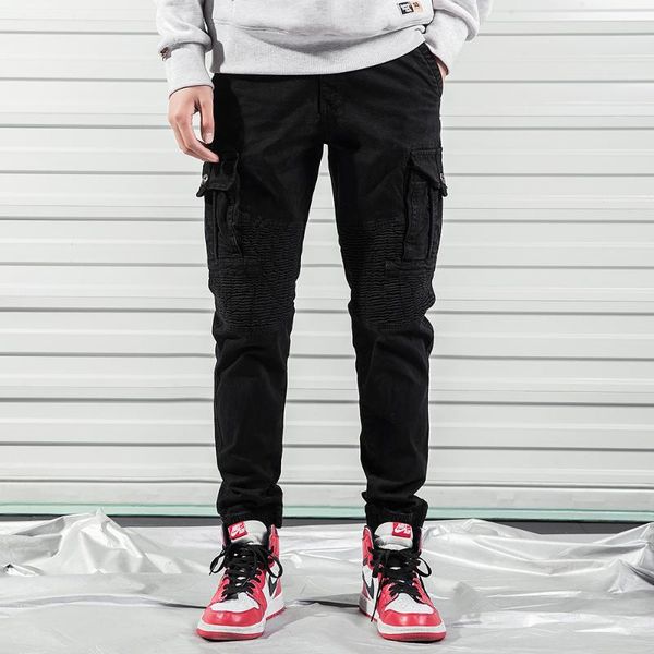 men's pants arrival men fashion casual style cargo mens cotton trousers long straight wear plus size 39, Black
men's pants arrival men fashion casual style cargo mens cotton trousers long straight wear plus size 39, Black