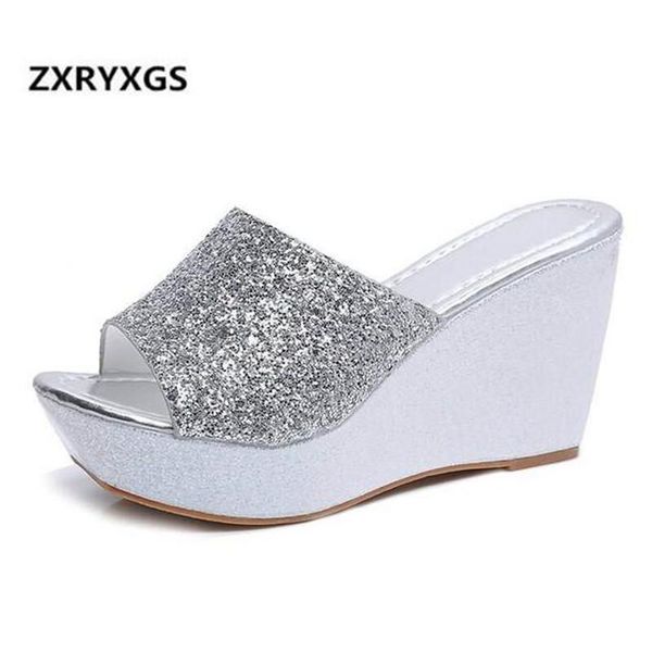 summer fashion sequined wedge shoes sandals women non-slip comfort slippers casual muffin bottom, Black
summer fashion sequined wedge shoes sandals women non-slip comfort slippers casual muffin bottom, Black