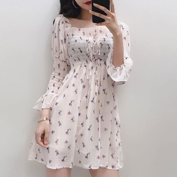 casual dresses vintage square neck chiffon woman flare sleeve foral lace slim waist girls sweet summer jdf6, Black;gray
casual dresses vintage square neck chiffon woman flare sleeve foral lace slim waist girls sweet summer jdf6, Black;gray