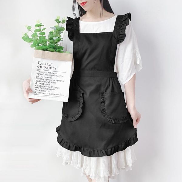 aprons cross back ruffle women apron smock skirt style household kitchen anti-fouling restaurant florist housework baking bibs
aprons cross back ruffle women apron smock skirt style household kitchen anti-fouling restaurant florist housework baking bibs