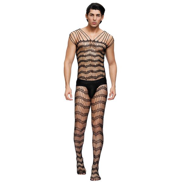 men's fun underwear hoodies suit socks tight open range one-piece net mp155, Black;white
men's fun underwear hoodies suit socks tight open range one-piece net mp155, Black;white