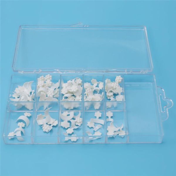 false nails 100pcs/set short white acrylic nail tips art fake finger sticker extension tool jelly gel, Red;gold