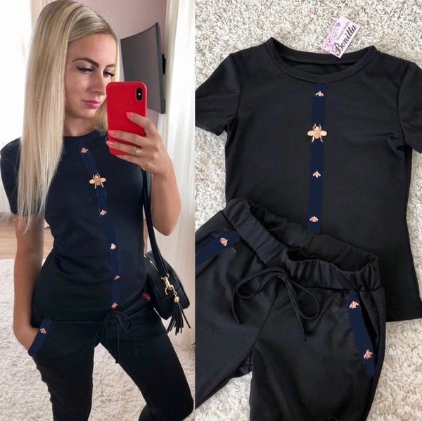 fashion womens printed sport suits short-sleeve shirts +pants two piece sets outfits casual track ropa de mujeribg3, Gray
fashion womens printed sport suits short-sleeve shirts +pants two piece sets outfits casual track ropa de mujeribg3, Gray