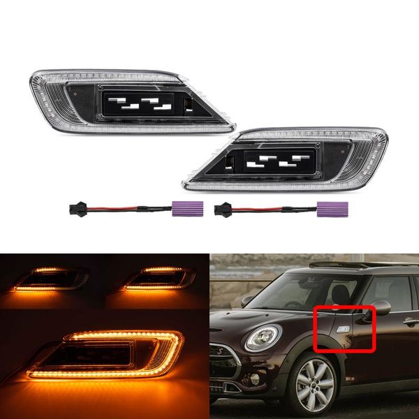 2x clear sequential dynamic amber front led turn signal lights indicators for mini clubman s f54 2021 emergency
2x clear sequential dynamic amber front led turn signal lights indicators for mini clubman s f54 2021 emergency