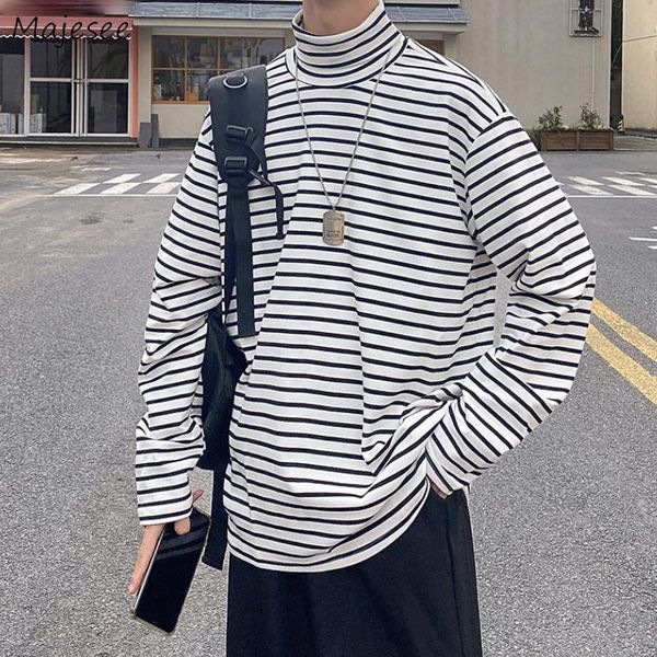 men's t-shirts men long sleeve turtleneck leisure simple elegant striped preppy bottom all-match loose tee student couple ulzzang, White;black
men's t-shirts men long sleeve turtleneck leisure simple elegant striped preppy bottom all-match loose tee student couple ulzzang, White;black