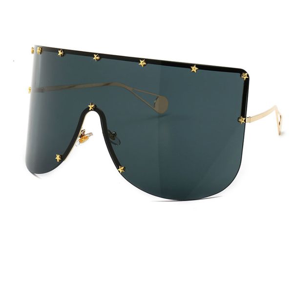 sun glasses 2021 fashion oversized shield glasses women men luxulry brand designer rimless metal female shades ladies, White;black
sun glasses 2021 fashion oversized shield glasses women men luxulry brand designer rimless metal female shades ladies, White;black