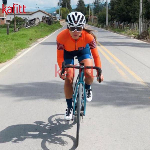 kaffert 2021 long-sleeved cycling jersey suit women's triathlon professional outdoor sports team jumpsuit clothes racing sets, Black;blue
kaffert 2021 long-sleeved cycling jersey suit women's triathlon professional outdoor sports team jumpsuit clothes racing sets, Black;blue