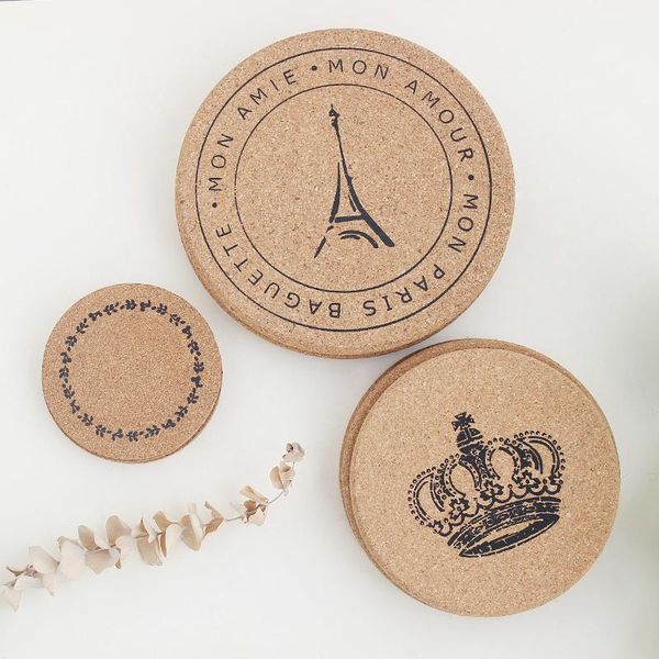 mats & pads 10/16/19cm 5pcs/set simple round cork tea mat insulation anti-skid cup holders pot saucer placemat
mats & pads 10/16/19cm 5pcs/set simple round cork tea mat insulation anti-skid cup holders pot saucer placemat