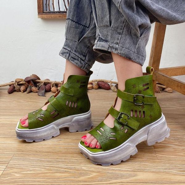sandals johnature genuine leather women retro shoes buckle strap 2021 wedges handmade concise comfortable platform, Black
sandals johnature genuine leather women retro shoes buckle strap 2021 wedges handmade concise comfortable platform, Black