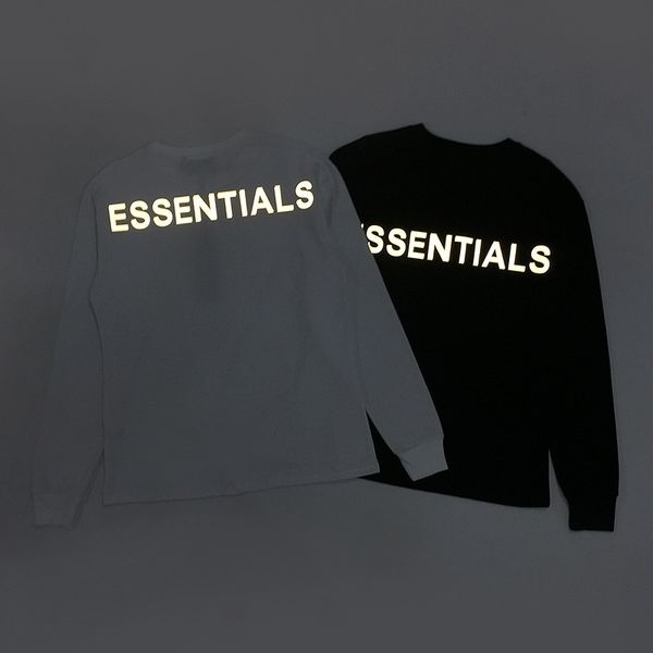 new essentials 3m reflective double line crew neck fog long sleeve t-shirt in autumn 2019, Black
new essentials 3m reflective double line crew neck fog long sleeve t-shirt in autumn 2019, Black