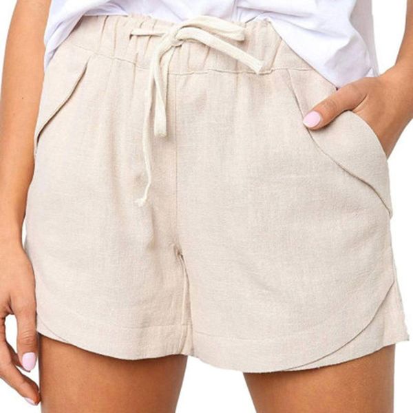 women's shorts women summer casual loose elastic waist two pockets solid female woman soft streetwear, White;black
women's shorts women summer casual loose elastic waist two pockets solid female woman soft streetwear, White;black