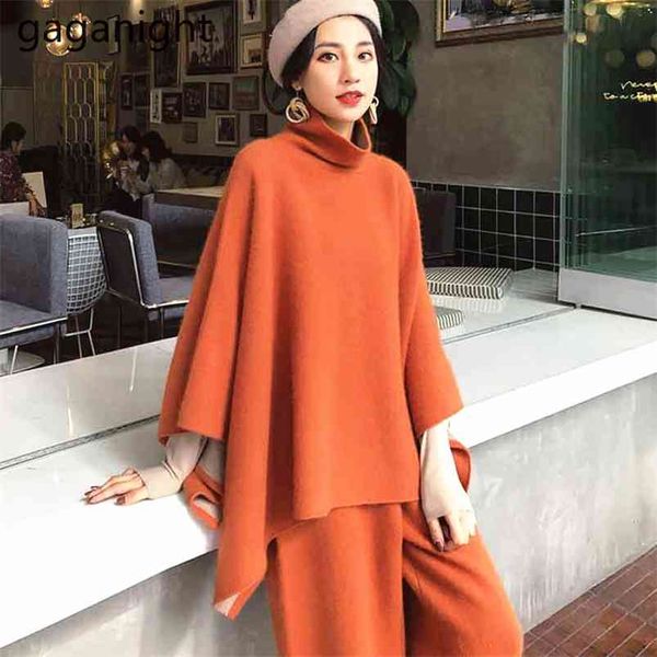 elegant women two pieces set oversized sweater solid high waist wide leg pant fashion lady outfist 2 suit 210601, White
elegant women two pieces set oversized sweater solid high waist wide leg pant fashion lady outfist 2 suit 210601, White