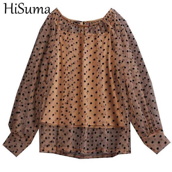 2pcs women shirt o neck lantern sleeve basic lady embroidery black polka dot lace mesh gauze pullover elastic blouse, White
2pcs women shirt o neck lantern sleeve basic lady embroidery black polka dot lace mesh gauze pullover elastic blouse, White