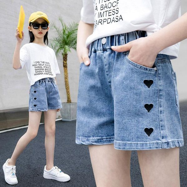 girls clothes blue jeans kids heart print fashion style denim pants teen clothing short trousers 5 8 10 12 14 years
girls clothes blue jeans kids heart print fashion style denim pants teen clothing short trousers 5 8 10 12 14 years