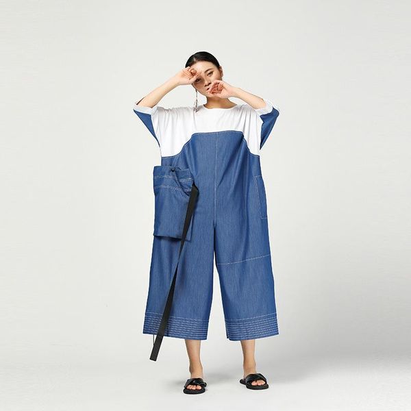 women's jumpsuits & rompers fashion tide faashion jumpsuit for women retro street denim patchwork short sleeve loose large size pants w, Black;white
women's jumpsuits & rompers fashion tide faashion jumpsuit for women retro street denim patchwork short sleeve loose large size pants w, Black;white
