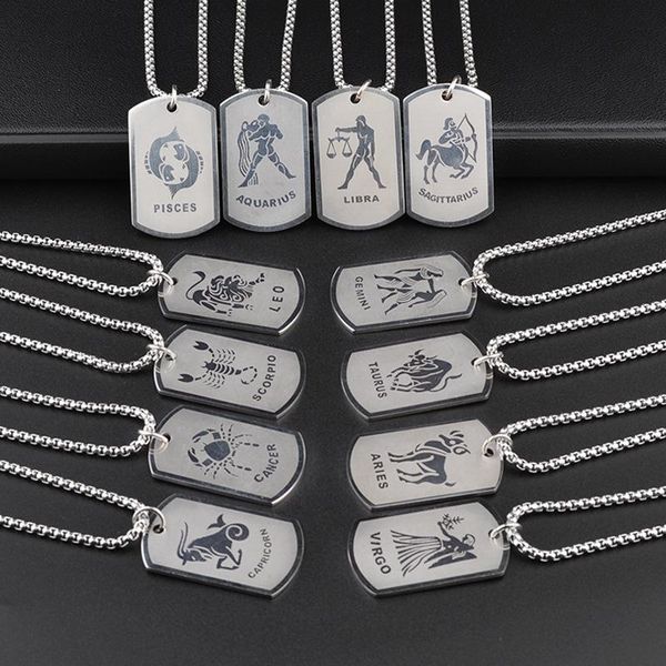pendant necklaces 12pcs/set wholesale stainless steel 12 horoscope silver color necklace leo in bulk drop constellation jewelry 
pendant necklaces 12pcs/set wholesale stainless steel 12 horoscope silver color necklace leo in bulk drop constellation jewelry