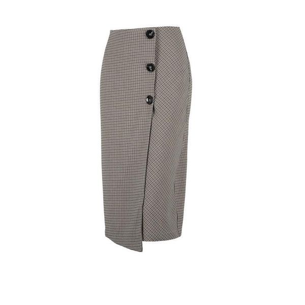 skirts 2021 autumn winter women elegant plaid skirt female high waist retro straight medium long, Black
skirts 2021 autumn winter women elegant plaid skirt female high waist retro straight medium long, Black