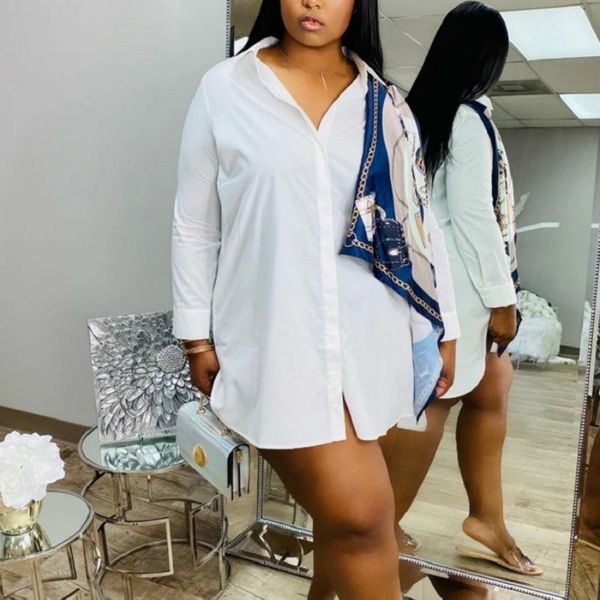 women long sleeve patchwork shirt loose turn down collar printed button up fall casual street wear plus size african 210416, White
women long sleeve patchwork shirt loose turn down collar printed button up fall casual street wear plus size african 210416, White