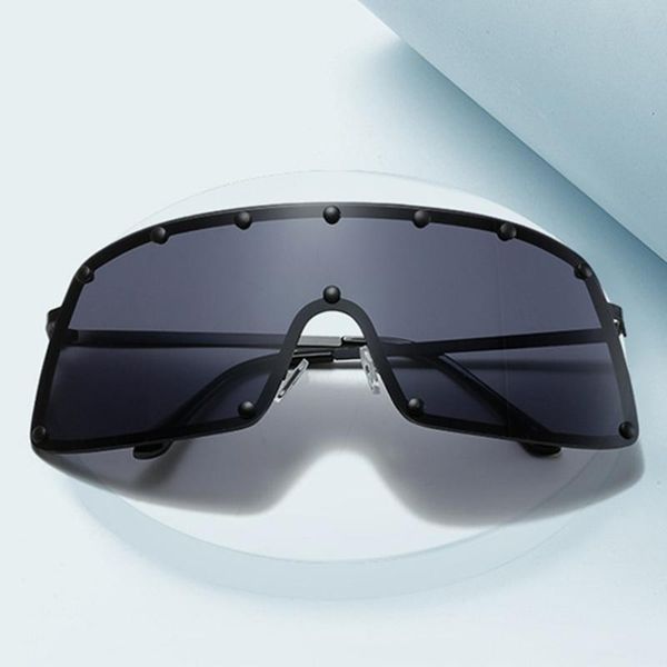 sunglasses european and american punk metal rivet trend glasses oversized frame colorful one-piece windproof sandproof, White;black
sunglasses european and american punk metal rivet trend glasses oversized frame colorful one-piece windproof sandproof, White;black