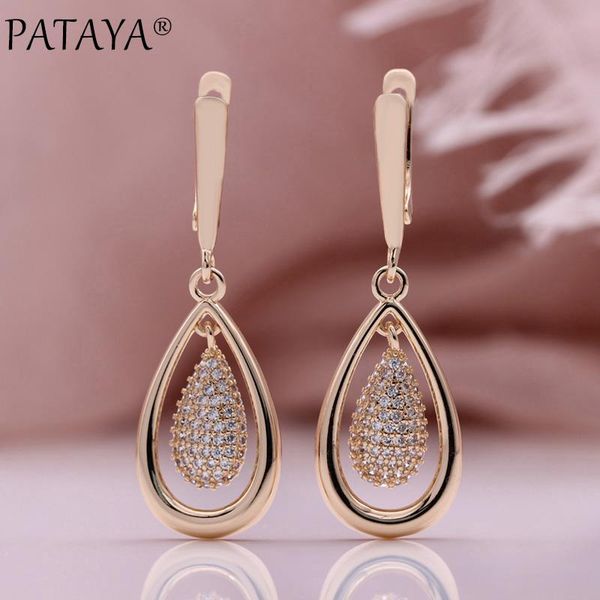 dangle & chandelier pataya hollow water drop natural zircon earrings 585 rose gold luxury women long wedding vintage fashion jewelry, Silver
dangle & chandelier pataya hollow water drop natural zircon earrings 585 rose gold luxury women long wedding vintage fashion jewelry, Silver