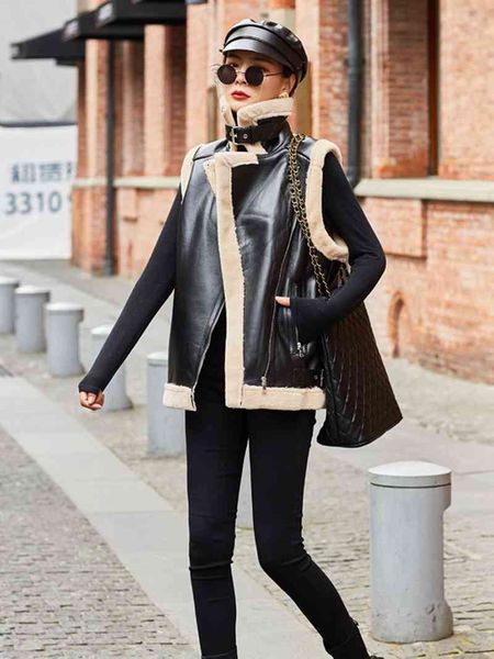 women's leather & faux from plutonium short coat for cool sleeveless women jacket with korean zipper work done motorcycle vest tools, Black
women's leather & faux from plutonium short coat for cool sleeveless women jacket with korean zipper work done motorcycle vest tools, Black