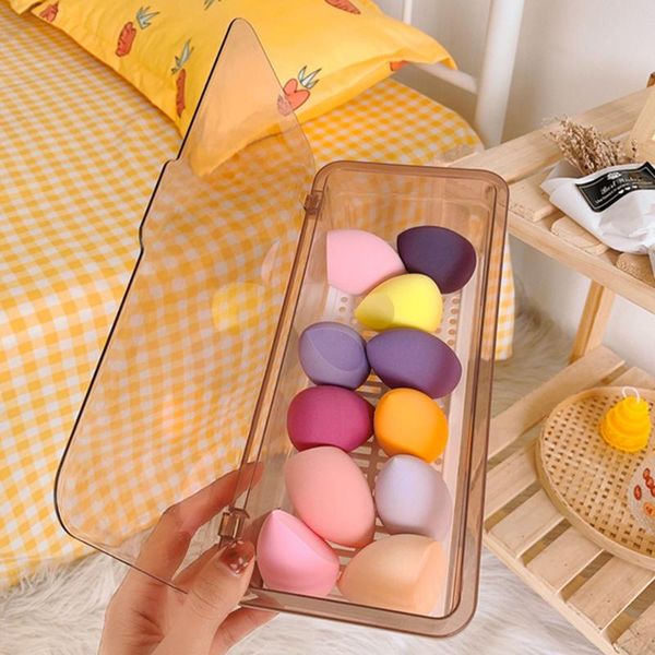 storage boxes & bins makeup sponge case drainer brush holder organizer box portable travel cosmetic container
storage boxes & bins makeup sponge case drainer brush holder organizer box portable travel cosmetic container