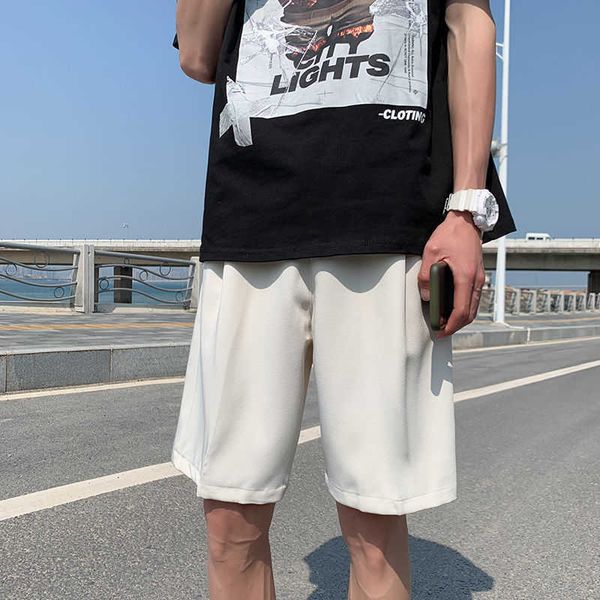 men's shorts summer suit fashion apricot black casual men streetwear korean loose straight dress mens s-2xl keuo, White;black
men's shorts summer suit fashion apricot black casual men streetwear korean loose straight dress mens s-2xl keuo, White;black