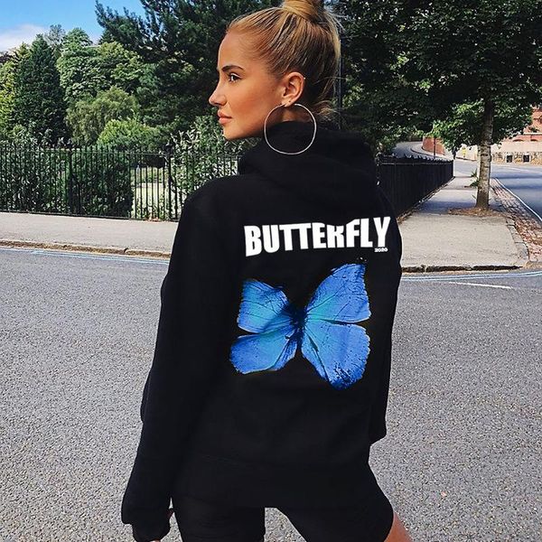ladies hip hop sweatshirt hoodie butterfly streetwear cotton fleece winter autumn black and white gym clothing, White;black
ladies hip hop sweatshirt hoodie butterfly streetwear cotton fleece winter autumn black and white gym clothing, White;black