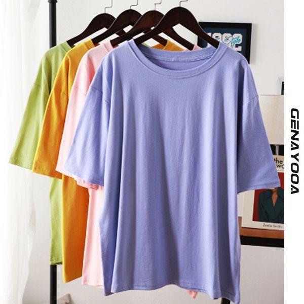 genayooa 100% cotton t women summer solid oversized t-shirt plus size loose tee shirt femme korean harajuku 210417, White
genayooa 100% cotton t women summer solid oversized t-shirt plus size loose tee shirt femme korean harajuku 210417, White