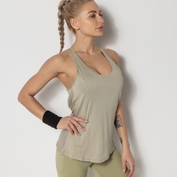 yoga outfit sling loose fitness sport tank breathable gym running training shirts 2021 fake two-piece vest trendy women
yoga outfit sling loose fitness sport tank breathable gym running training shirts 2021 fake two-piece vest trendy women