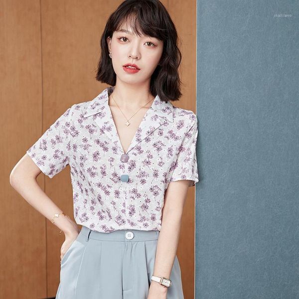 women's blouses & shirts chiffon shirt women retro chic summer 2021 floral temperament suit collar blouse, White
women's blouses & shirts chiffon shirt women retro chic summer 2021 floral temperament suit collar blouse, White