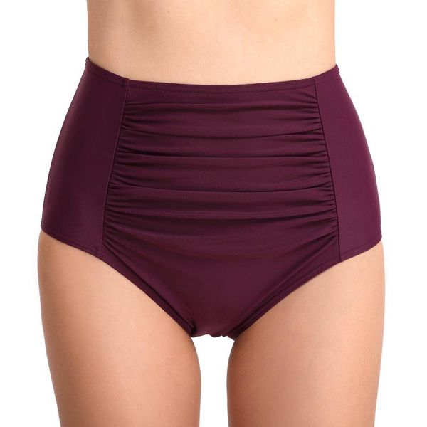 women's swimwear swimming trunks pleated tight fashion bag hip abdomen high waist triangle swim bikini, White;black
women's swimwear swimming trunks pleated tight fashion bag hip abdomen high waist triangle swim bikini, White;black