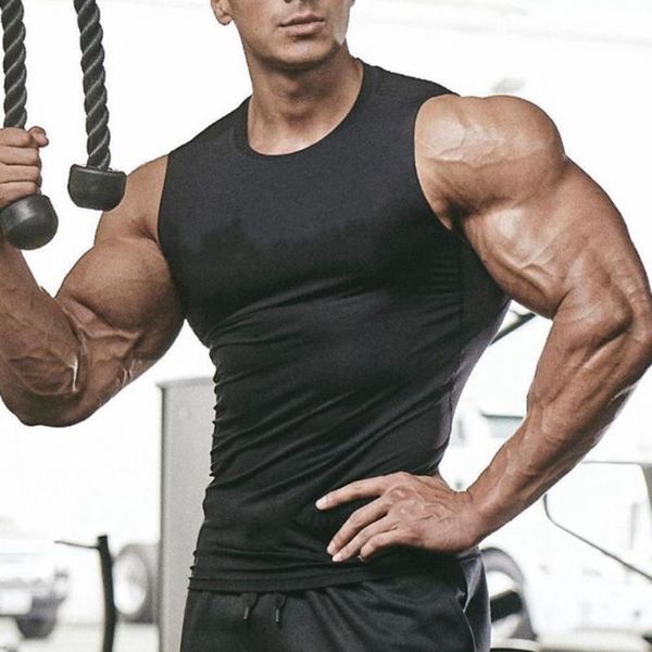 men' tank 2021 fashion men summer casual sleeveless quick-drying super tight vest polyester fiber male breathable fitness, White;black
men' tank 2021 fashion men summer casual sleeveless quick-drying super tight vest polyester fiber male breathable fitness, White;black
