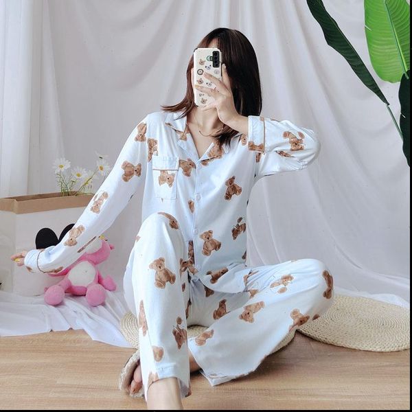 knitted cartoon bear soft and womens sleepwears comfortable 100% cotton pajamas long sleeve trousers women pijamas set ropa interior, Black;red
knitted cartoon bear soft and womens sleepwears comfortable 100% cotton pajamas long sleeve trousers women pijamas set ropa interior, Black;red
