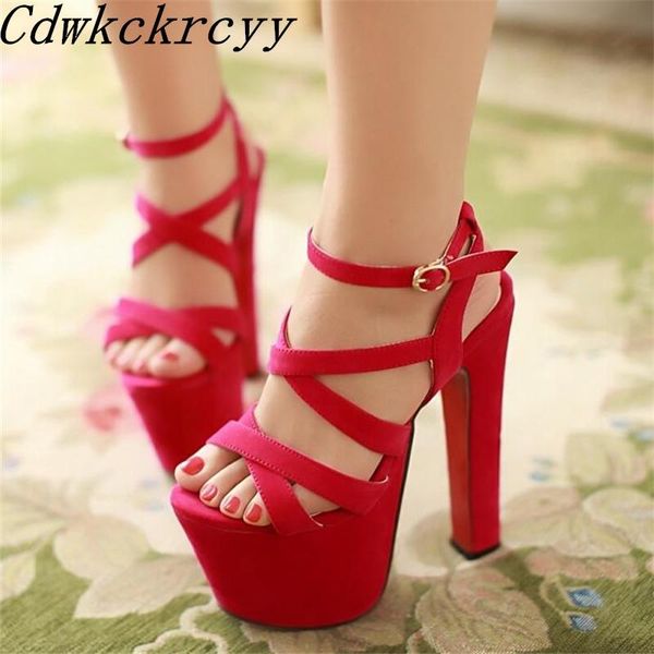 women sandals summer pattern fashion super high heel model walking show thick bottom black nightclub
women sandals summer pattern fashion super high heel model walking show thick bottom black nightclub