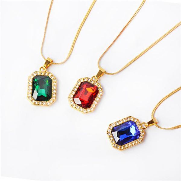 Wholesale Gem Pendant Necklace Iced Out Chokers Crystal Red Black Blue Green White 17.7inch Golden Chain, Golden;silver
Wholesale Gem Pendant Necklace Iced Out Chokers Crystal Red Black Blue Green White 17.7inch Golden Chain, Golden;silver