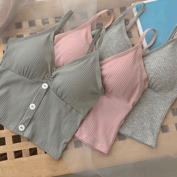 camisoles & tanks simple korean version of the button solid color camisole female inside and outside wear sleeveless knitted bra, Black;white
camisoles & tanks simple korean version of the button solid color camisole female inside and outside wear sleeveless knitted bra, Black;white