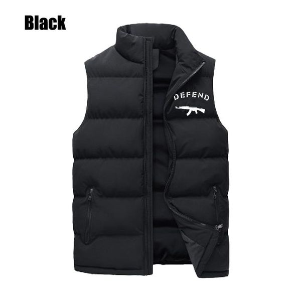 men's vests men autumn winter stand collar waistcoat fashion defend printed outdoor warm down vest casual sleeveless jacket coat, Black;white
men's vests men autumn winter stand collar waistcoat fashion defend printed outdoor warm down vest casual sleeveless jacket coat, Black;white