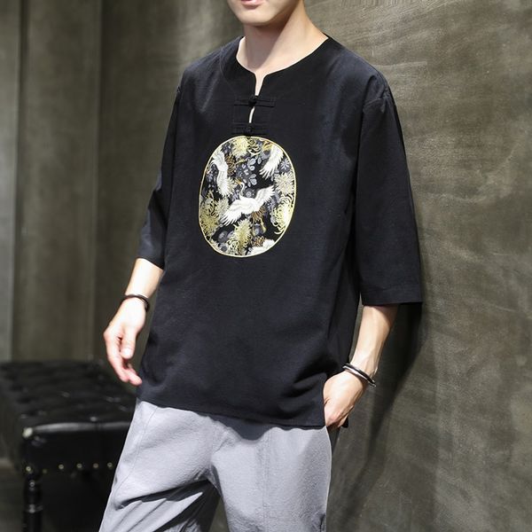 traditional chinese clothing shirt harajuku short-sleeve original crane print mens tshirt casual oversize kung fu shirts 11153, Red
traditional chinese clothing shirt harajuku short-sleeve original crane print mens tshirt casual oversize kung fu shirts 11153, Red