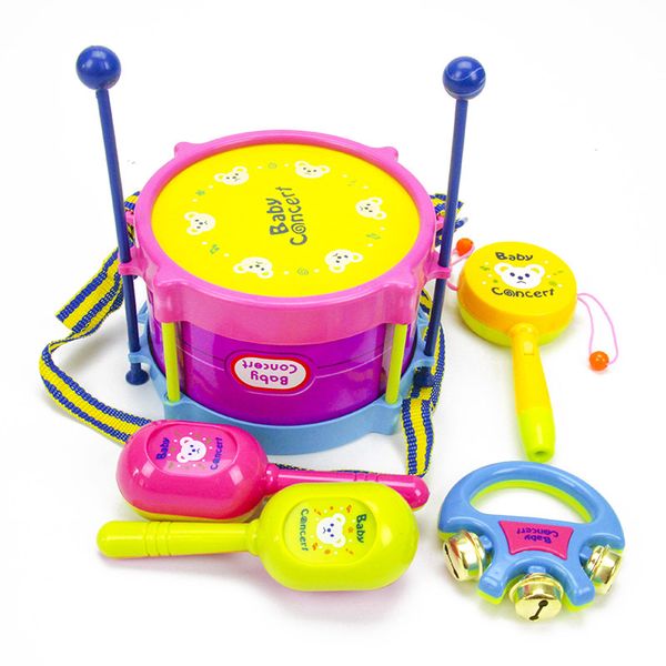 1Set Baby Pat Drum Rattle Musical Instrument Toys Early Education Gift for Children Kids Intelligent Development Trumpet Toy
1Set Baby Pat Drum Rattle Musical Instrument Toys Early Education Gift for Children Kids Intelligent Development Trumpet Toy
